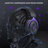 Headset with Microphone for PC, PS4,PS5, Xbox - Detachable Noise Canceling Mic, 3D Surround Sound