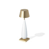CORDIVA Cordless Table Lamp, Brass Rechargeable Dimmable LED Desk Lamp