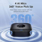 Conference Speakerphone M0 Plus, 4 AI Mics 360° Voice Pickup, Noise Reduction, USB C Speaker, Bluetooth Conference Speaker
