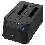 Bay External Hard Drive Docking Station for 2.5 or 3.5in HDD, SSD with Hard Drive Duplicator
