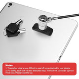 Laptop Lock, Tablet Lock Security Cable, 2 Keys Sturdy Steel iPad Locking Kit w/Adhesive Anchors