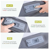 Elegear CumbreX™ Air & Foam Self Inflating Sleeping Pad, Built-in Electric Pump 4" Ultra-Thick Memory Foam Camping Mattress with Pillow Double Camping Pad 4-Season R-Value 9.5 Camp Mat - Gueen