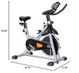 YOSUDA Exercise Bike, Brake Pad Stationary Bike for Home with Exclusive App, Magnetic Indoor Cycling Bike with 300 lb Weight Capacity, Low Noise, Magnetic-Black
