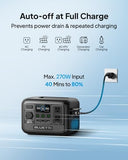 BLUETTI AC2A Portable Power Station, 204Wh Solar Generator LiFePO4 Battery Backup w/ 2 300W (600W Power Lifting) AC Outlets, Recharge from 0-80% in 45 Min, for Camping (Solar Panel Optional)
