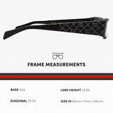 Gucci GG1780S Lasered GG Pattern Logo Rectangular -Shaped Non-Polarized Sunglasses for Men
