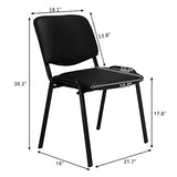 Waiting Room Chairs, 10-Pack PU Church Chairs Conference Stackable Set, Office Guest & Reception