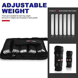 Wrist Ankle Weights with Removable Steel Bars, 1 Pair Adjustable Arm Leg Weights for Men and Women, No Leakage Design, Weighted Wrist Bands for Walking Jogging Yoga Pilates