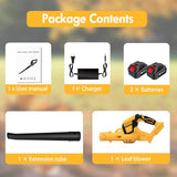 Leaf Blower Cordless, 21V Cordless Blower with 2 x 3.0Ah Battery, 540CFM 140 MPH Battery Powered Leaf Blower, Lightweight Handheld Blower