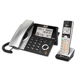 Expandable Corded/Cordless Phone with Smart Call Blocker, Black/Silver with 1 Handset AT&T