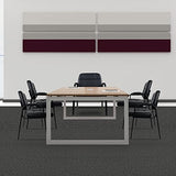 Big Tall 400 lbs Waiting Room Chair with Padded Arms, Leather Office Guest Chairs No Wheels