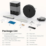 Robot Vacuum and Mop Combo, Self-Emptying, 60-Day Capacity, Home Mapping, Schedule, Wi-Fi/App/Alexa/Remote, 180mins Runtime AIRROBO