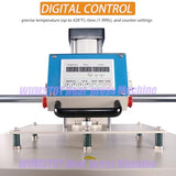 WUMSTOT 24x40 Pneumatic Dual Heat Press Machine, 220V Industrial