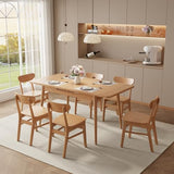 Muwuele Solid Wood Extendable Dining Table for 4-8 People