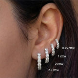 Diamond Huggie Earrings for Women