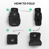 WATERFLY Lightweight Packable Hiking Backpack: 30L Foldable Travel Daypack Ultralight Camping Day Pack for Woman Man