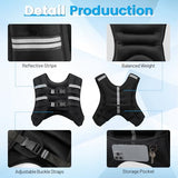 Ragebby Weighted Vest, 16lb for Men, Women with Reflective Stripe, Weight Vests Adjustable for Workout, Strength Training, Running, Fitness, Muscle Building, Weight Loss