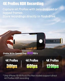 Up to 2100MB/s, Supports Apple 4K 60fps ProRes, External Hard Drive USB 3.2 with USB-C & A for iPhone