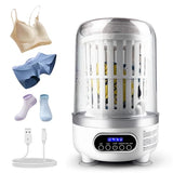 Portable Mini Washing Machine | Compact Deep Cleans Underwear, Baby Clothes, Small Laundry | Type-C, Spin-Dry & UV /4000 mAh Battery (3L-WHITE)