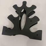 SquEqu Neoprene Dumbbell Rack Hand Weights Bracket Display Storage Stand Organizer Lightweight Plastic Assemble 6 Position Holder for Hand Weight Dumbbells 1LB-15LBS Gym Fitness SquEqu