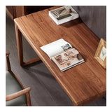 zhongxlla Standing Desk, Modern Black Walnut Desk Study Writing Table