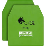 WOLF TACTICAL Weight Vest Plates - 5.75/8.75/14.5/19.75LB Pairs - WODs, Strength Training, Running, Heavy Workouts