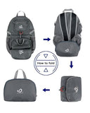 WATERFLY Small Lightweight Packable Backpack: 20l Ultra Light Foldable Travel Hiking Camping Daypack Day Pack for Man Woman