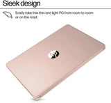 HP Essential Laptop, 14" HD Display, Intel 4-Cores Processor, 4GB RAM, 64GB eMMC, Webcam, HDMI, Wi-Fi, 1 Year Office 365, Windows 11 Home, Rose Gold