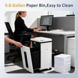 QUIETLEMON Paper Shredder 200-Sheet Auto Feed, Touchscreen Heavy Duty Shredders, 40 Min Non-Stop, P-5 Ultra Security Shredder for Home Office, Micro Cut with Wheels, 5.8 Gal Bin, <60 dB(OL288)