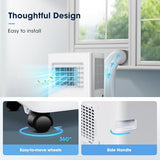 10000BTU Portable Air Conditioners, Smart AC Unit with App & Remote Control, 4-in-1 Cooling, Heating, Dehumidifier, Fan for Rooms up to 450 sq.ft, 24H Timer, White
