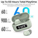 NC9 Hybrid Active Noise Cancelling Wireless Earbuds, 6 Mics ENC Clear Call, IPX8 Waterproof