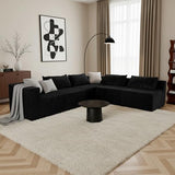 Claiks 128" U-Shaped Modular Sectional Sofa No Assembly Required