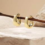 14K Gold Small Chunky Hoop Earrings for Women Gold Hoop Earrings