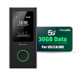 GlocalMe Numen Air 5G Hotspot with 30GB US/CA/MX Data 60Days, Portable WiFi Hotspot for Travel, Ultra High Speed Mobile Hotspot Device with Touch Screen, No SIM Card Required, 16 Connected Devices