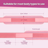 Hip Thrust Belt, Balency Hip Thrust Belt for Dumbbells Heavy, Booty Belt for Hip Thrust, Slip-Resistant Padding Hip Thrust Belt, Pink