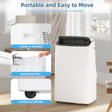 14,000 BTU Portable Air Conditioner, Cools up to 700 Sq. Ft. 3-in-1 Portable AC w/Fan & Dehumidifier w/Remote Control, 24-Hour Timer, 3-Speed Air/Nightlight