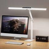 Honeywell LED Desk Lamp with Base - HJ1WT Sunturalux Eye-Caring Architect Desk Lamp for Home Office, 1200LM Computer Desk Light 4 Color, White