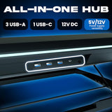 Turbofrost - Gaming Laptop Cooling Pad - 4 Powerful Turbo Fans - 4 x 4000 RPM, Laptop Cooler 2 Power Modes