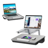 Lap Desk for Laptop, Elevated Laptop Stand for Bed, Fits up to 15.6" Laptops & MacBook