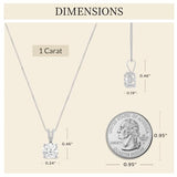 1.0 Carat To 2.0 Carat 14K Gold Lab Grown Diamond Necklace