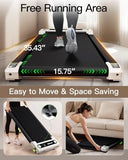 Walking Pad with Incline, Akluer Incline Treadmills for Home, 2.5 HP Under Desk Treadmill Small with Remote Control, Walking Pad Small Treadmill with LED Display