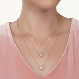 IGI Certified 1/4 to 3 Carat Lab Grown Diamond Round Solitaire Pendant Necklace