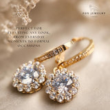 14k Gold GRA Moissanite & IGI Lab Grown Diamond Earrings