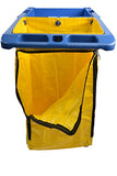 Janitor Cart Commercial Housekeeping Utility Cart with 3 Shelfs