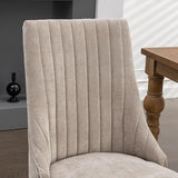 71" Kitchen Dining Table 5 Piece Set with Velvet Upholstered Chairs