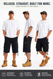 Heyfanee Mens Cargo Jean Shorts Relaxed Fit Y2K Black Jorts Men Baggy 90s Loose Fit Denim Shorts Men Long 34