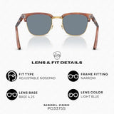 Persol PO3375S Square Shape Sunglasses With Official Eyewear Kit