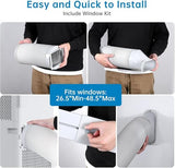 8000 BTU Portable Air Conditioner - 3-In-1 Cooling, Dehumidifying & Fan, Low Noise 54dB and Easy Mobility, Smart Control, Air Quality Enhancement for Home & Office