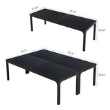Tribesigns 13FT Conference Table,Large Rectangle Meeting Seminar Table for 10-14 Person