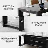 Tribesigns 7 ft Conference Table for 6 to 8 People, Modern Rectangle Meeting Room Desk for Boardroom