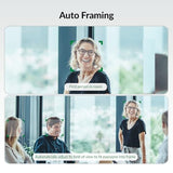 4K Conference Room Camera with AI Auto Framing, Presenter & Speaker Tracking, 120° Wide-Angle Webcam, 5X Digital Zoom